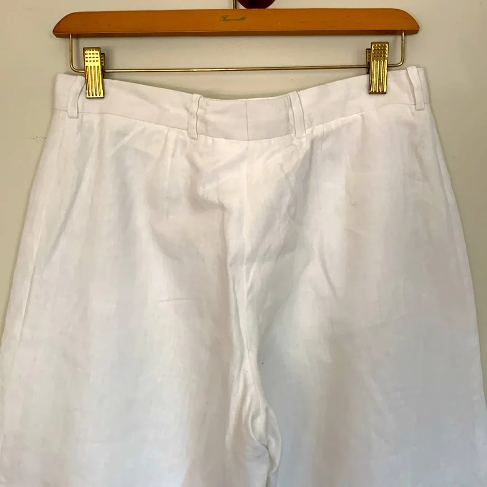 Celine Wide Leg White Pants - Picture 3 of 10